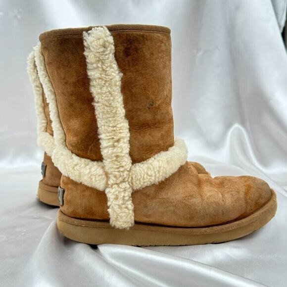 Ugg Australia Carter Women's Size 7 Chestnut Lined Boots 1005803 - Picture 5 of 16
